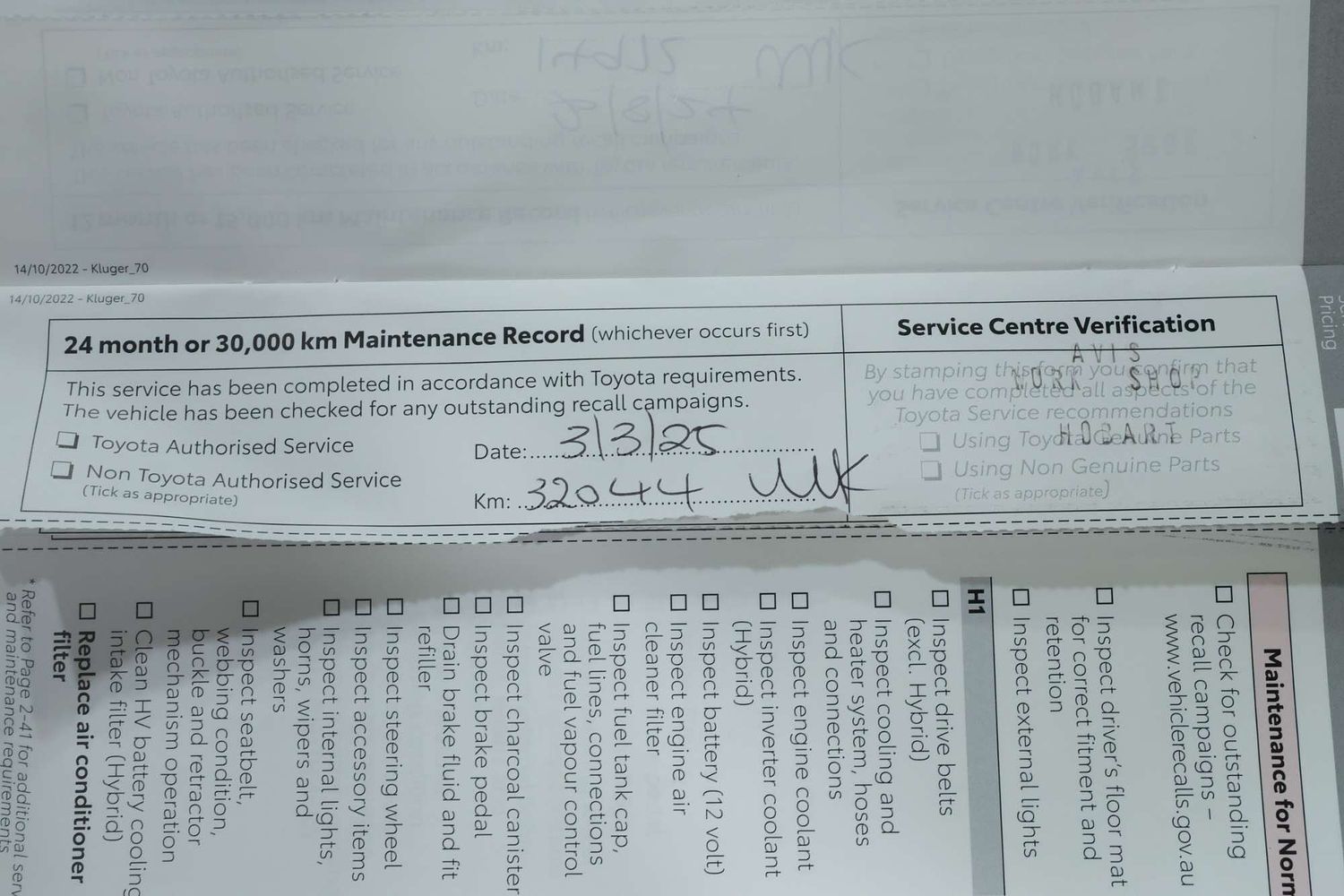 2024 Toyota Kluger GXL HYBRID AWD