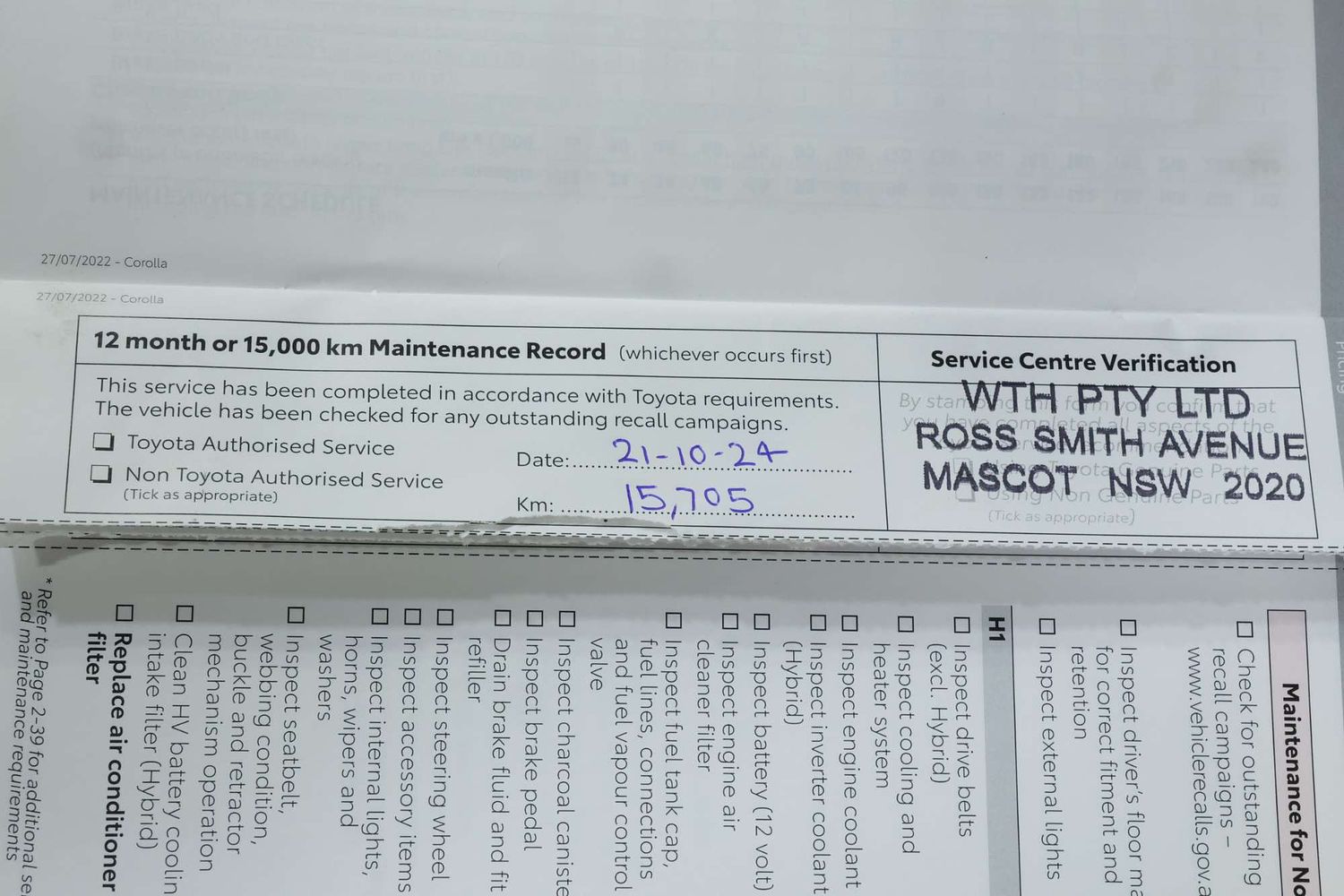 2024 Toyota Corolla Ascent Sport Hybrid