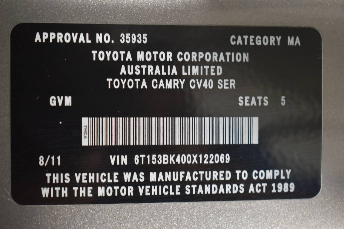 2011 Toyota Camry ALTISE