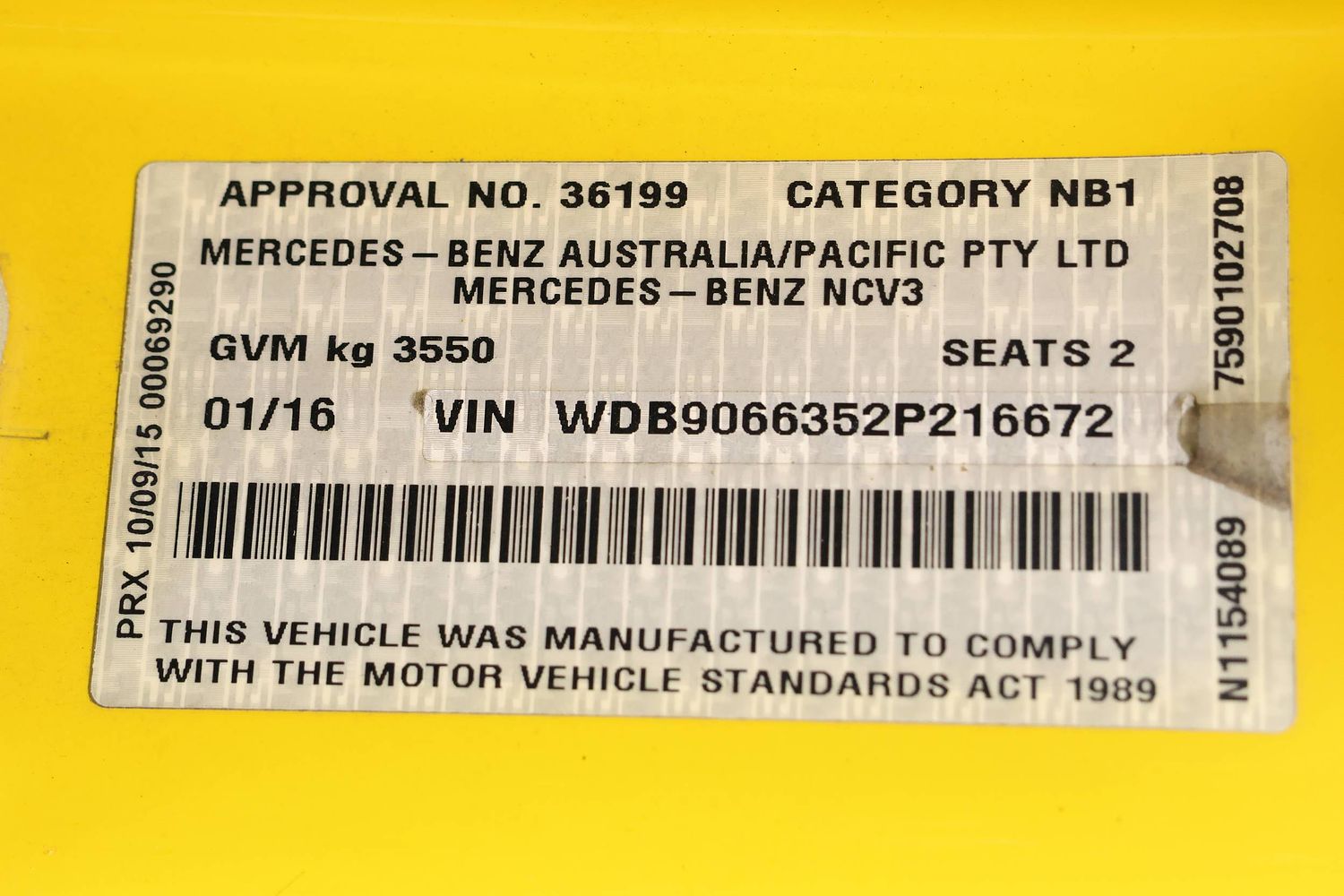 2015 Mercedes-benz Sprinter 313CDI