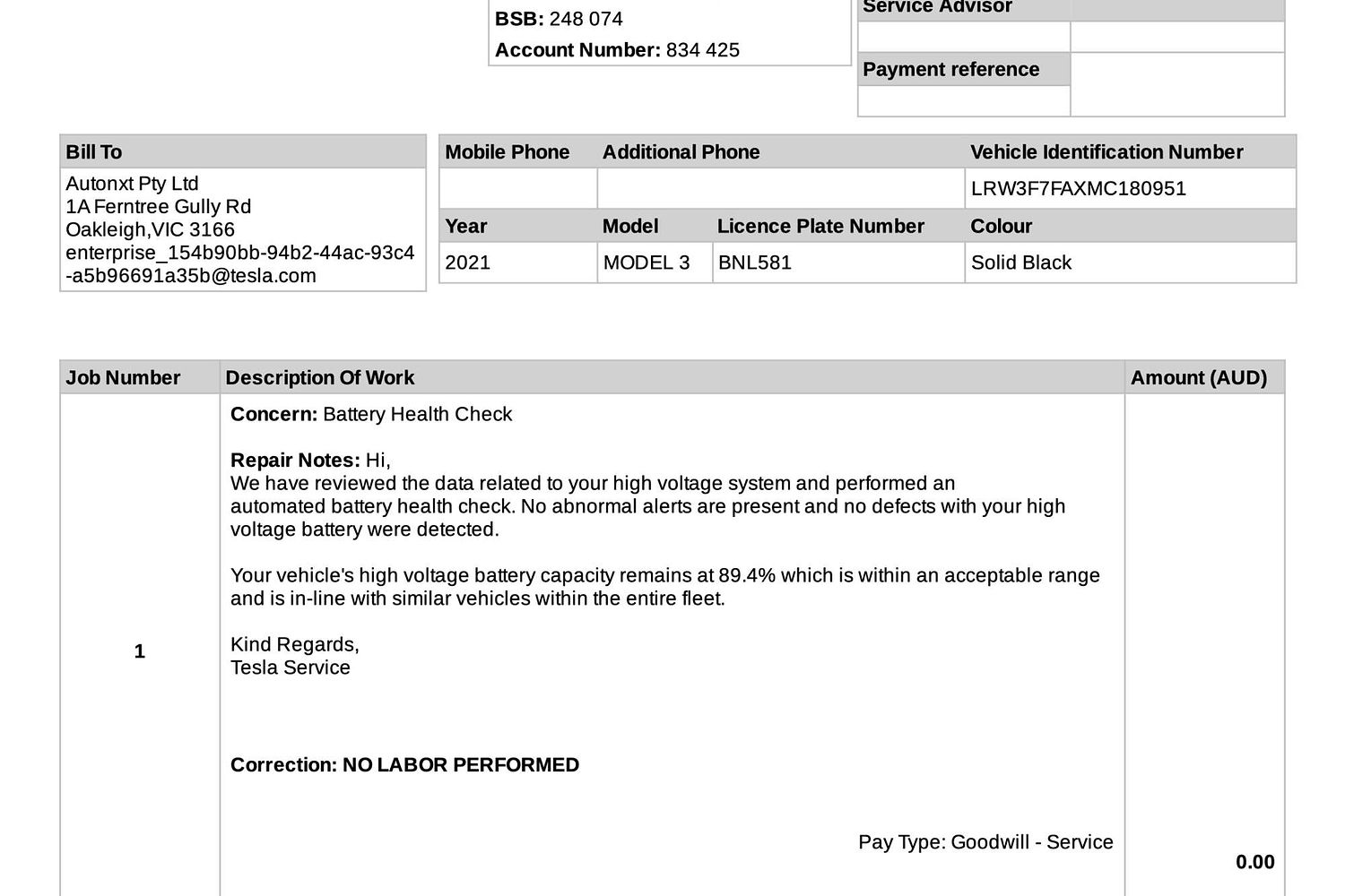 2021 Tesla Model 3 Standard Range Plus