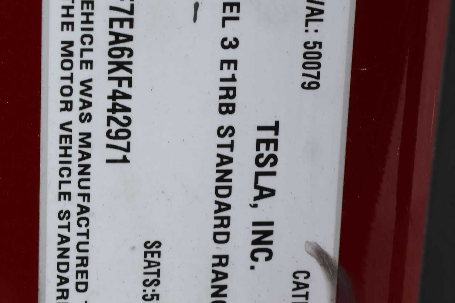 2019 Tesla Model 3 Standard Range Plus