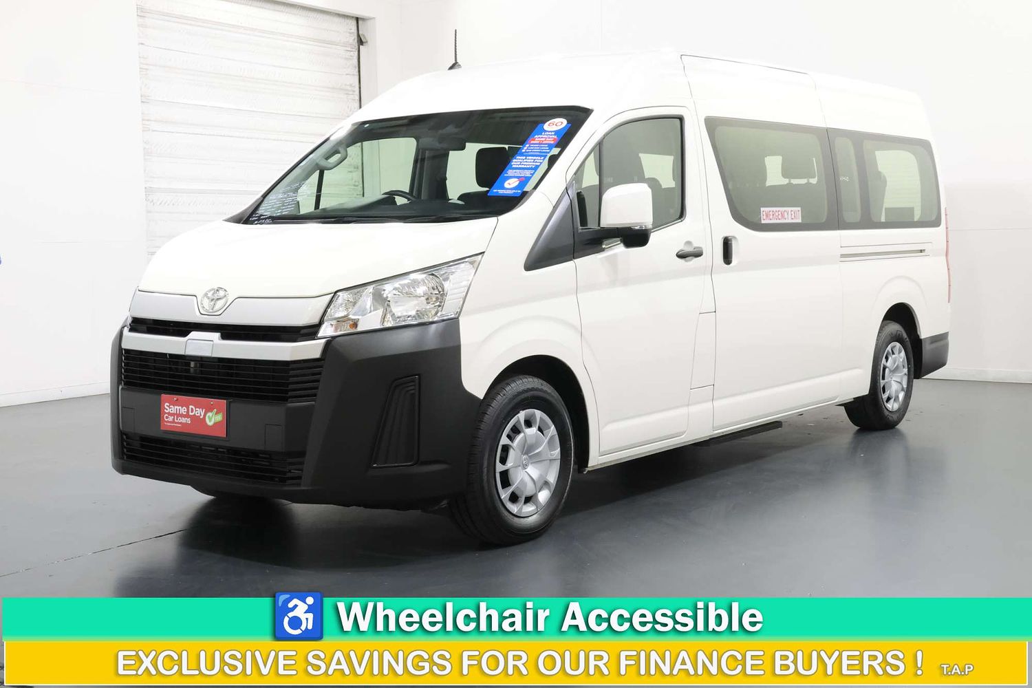 2021 Toyota Hiace Commuter with Wheel Chair Lift