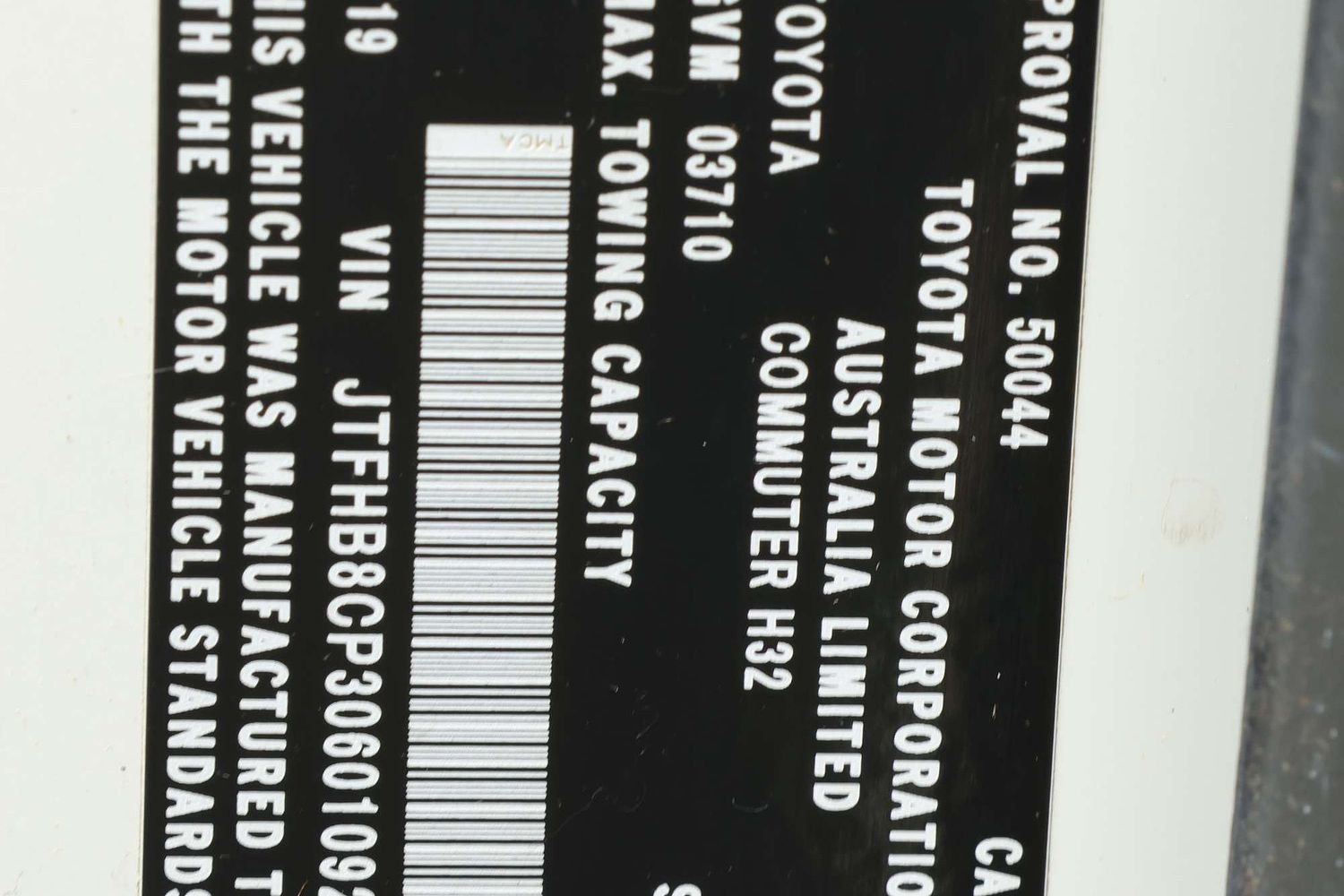 2019 Toyota Hiace Commuter