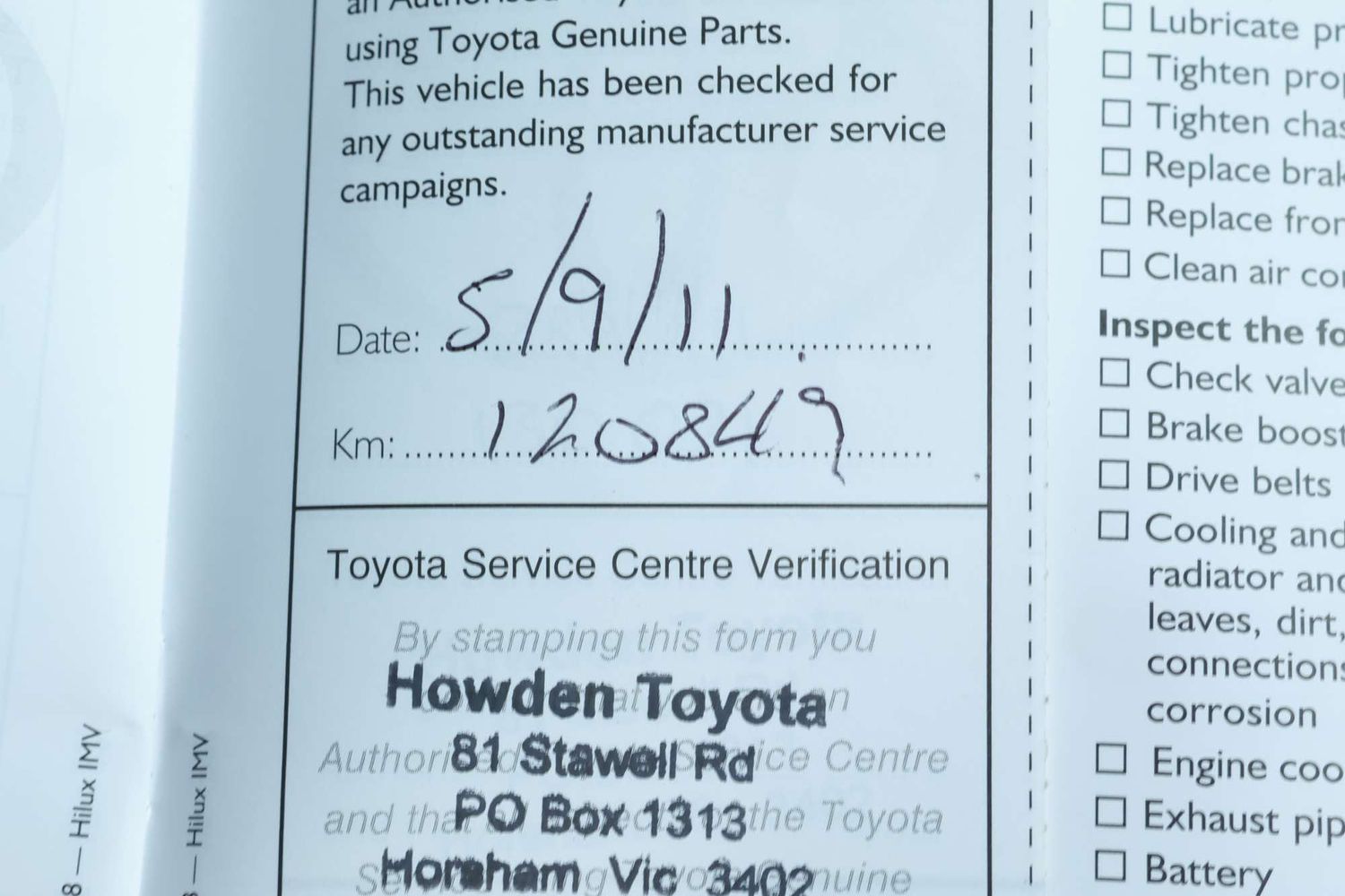 2009 Toyota Hilux SR