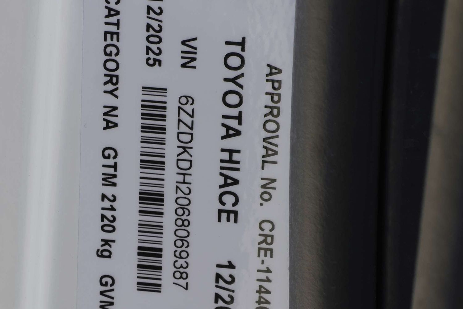 2013 Toyota Hiace REFRIGERATED -5C